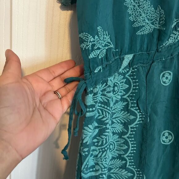 Johnny Was MILLIE PATCHWORK DRESS IN BLUE Small - Picture 8 of 11